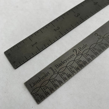 6” Titanium Barleycorn ruler