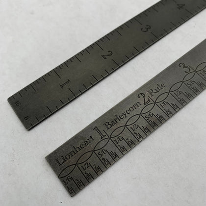 6” Titanium Barleycorn ruler