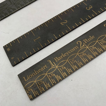 6” Titanium Barleycorn ruler