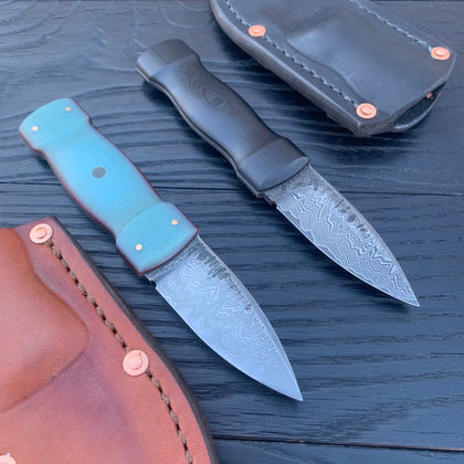 Pattern Welded Sgian Dubhs