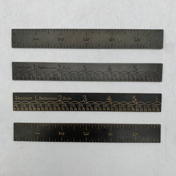 6” Titanium Barleycorn ruler